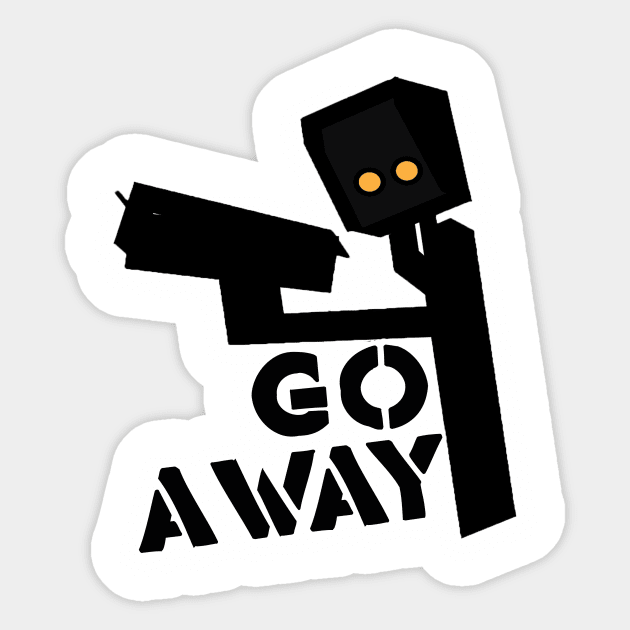 Go Away Sticker by peppielavista